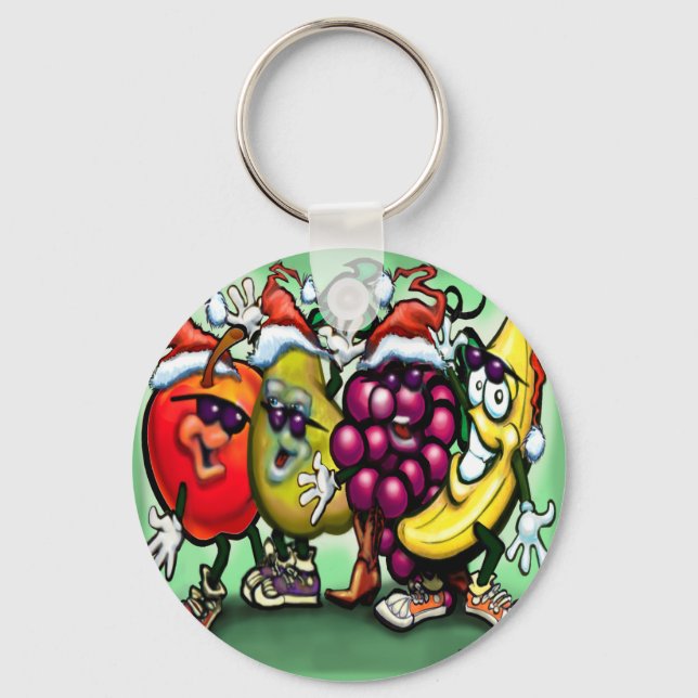 Fruity Christmas Keychain (Front)