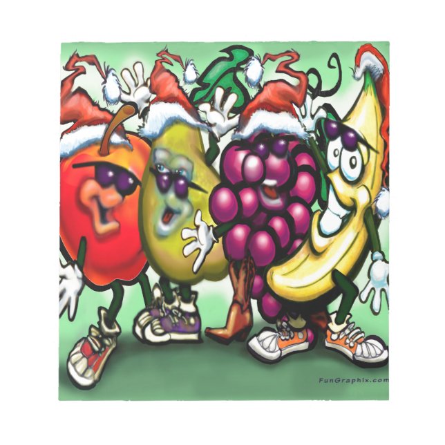 Fruity Christmas Notepad (Front)
