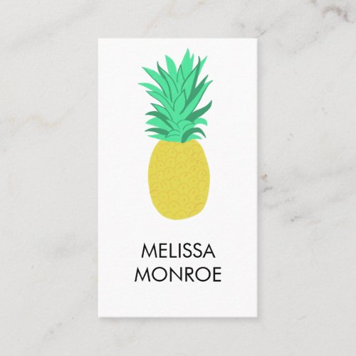 FRUITY FUN pineapples illustrated Business Card