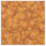 Fruity Fun Tangerine Print Pattern Fabric