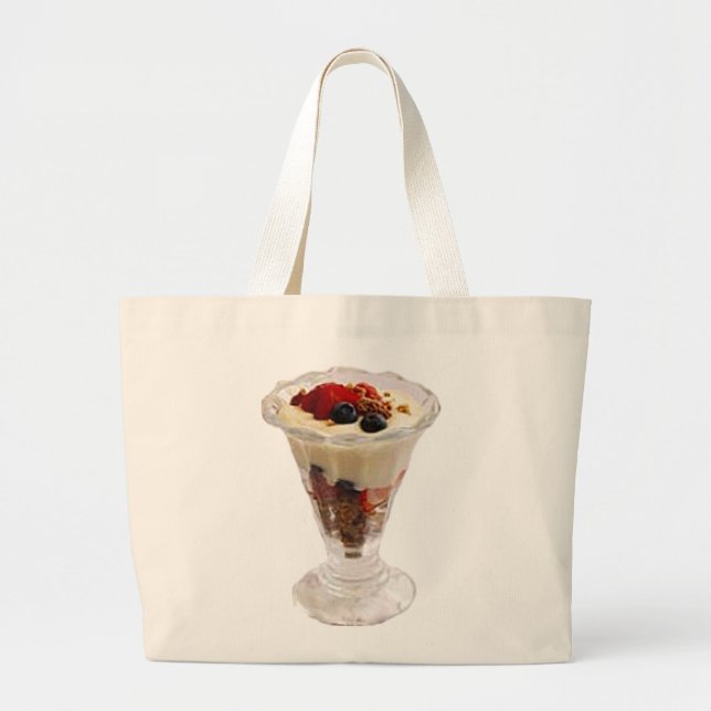Fruity Italian Sundae Large Tote Bag (Front)