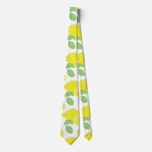 Fruity Lemon and Lemon Slices Neck Tie