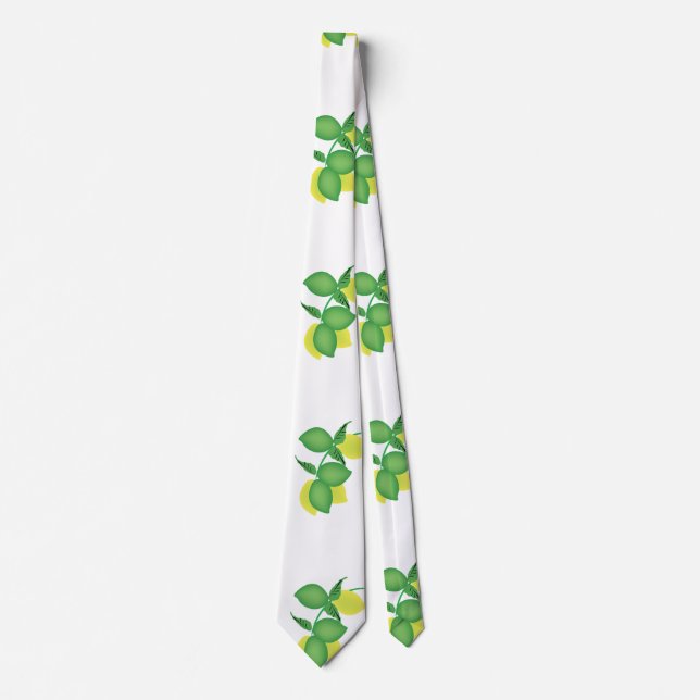 Fruity Lemon Lime Bunch Neck Tie (Front)