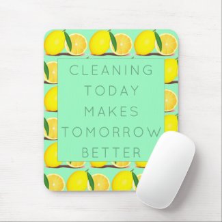 Fruity Lemons Cleaning Affirmation Mouse Pad