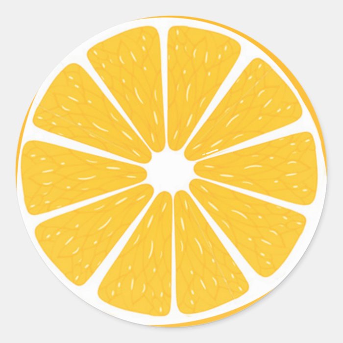 Fruity orange stickers