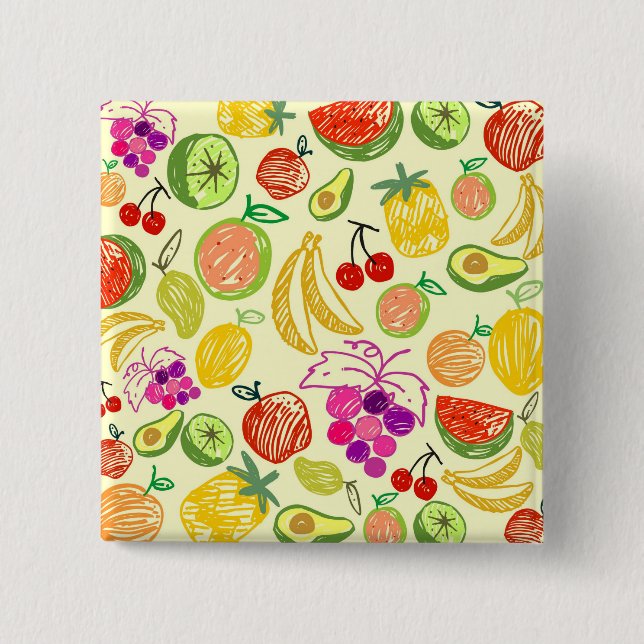 Fruity Pattern Button (Front)