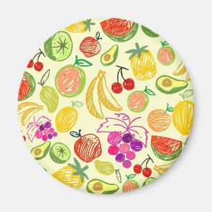 Fruity Pattern Magnet