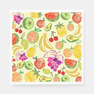 Fruity Pattern Napkins