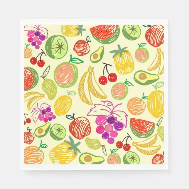 Fruity Pattern Napkins (Front)