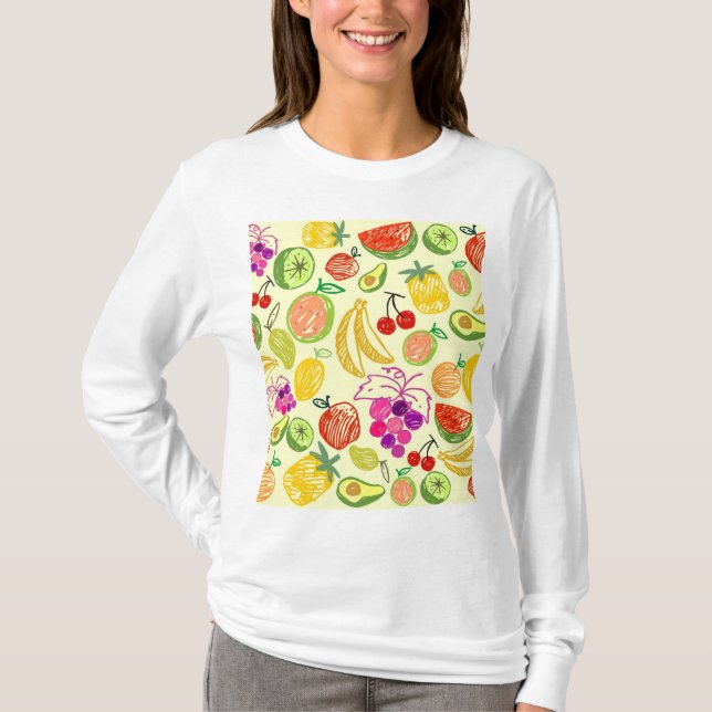 Fruity Pattern T-Shirt (Front)