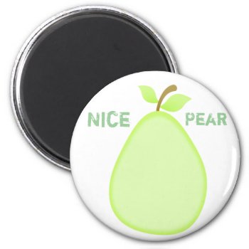 Fruity Pear Magnet by HannahChapman at Zazzle