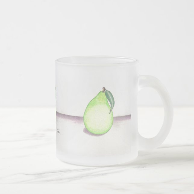 FRUITY PEAR mug (frosted glass) (Right)