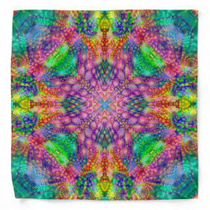 Fruity Pebbled,  colorful kaleidoscope bandana