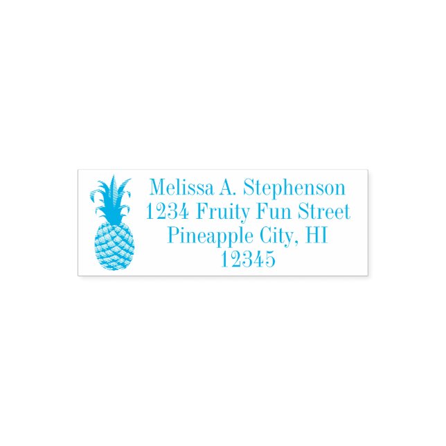 Fruity Pineapple Return Address Stamp (Design)