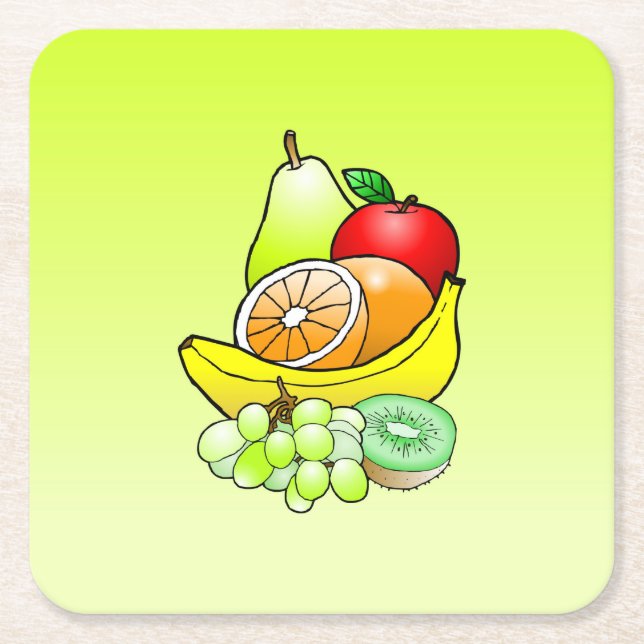 Fruity Pulp board coaster (Front)