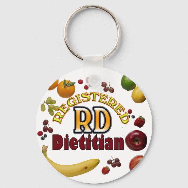 FRUITY RD - REGISTERED DIETITIAN KEYCHAIN (Front)