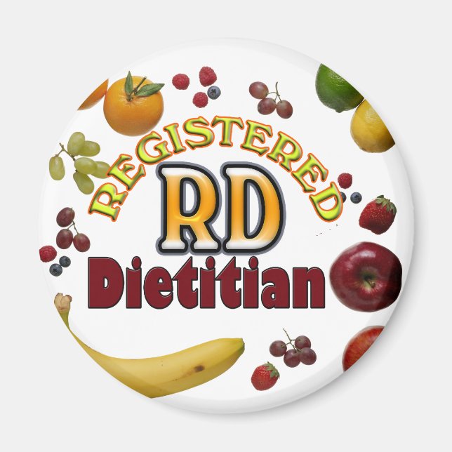 FRUITY RD - REGISTERED DIETITIAN MAGNET (Front)