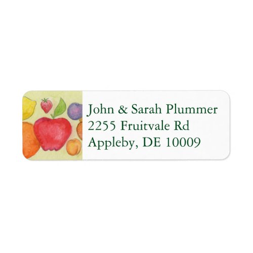 Fruity Return Address Label