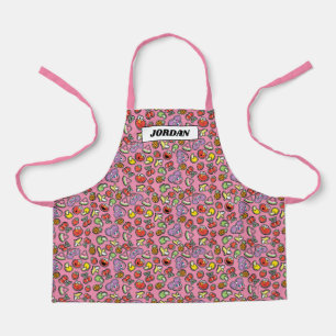 Fruity Sticker Elmo & Abby Cadabby Pattern Apron