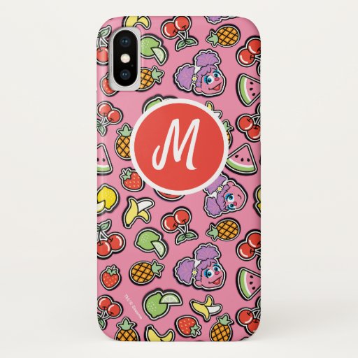 Fruity Sticker Elmo & Abby Cadabby Pattern iPhone X Case