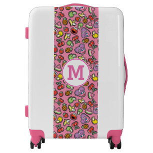 Fruity Sticker Elmo & Abby Cadabby Pattern Luggage