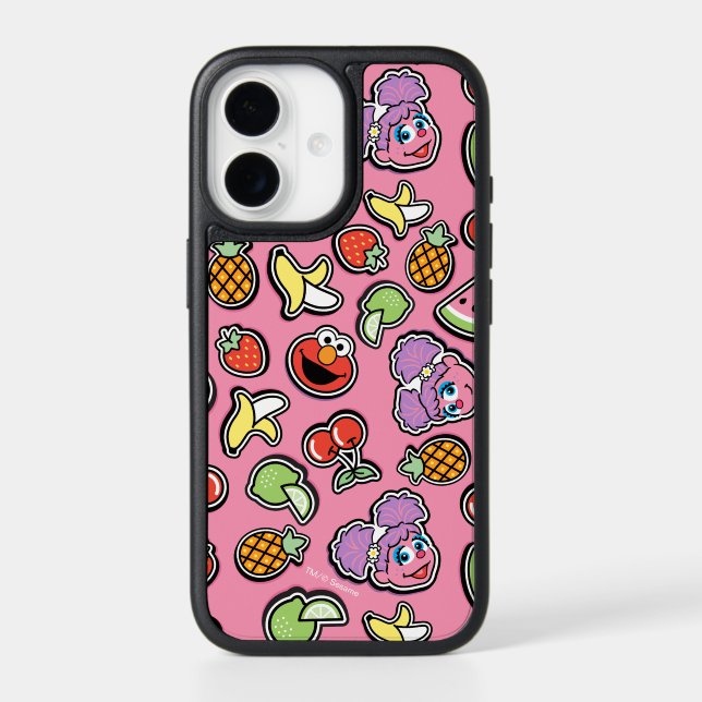 Fruity Sticker Elmo & Abby Cadabby Pattern Otterbox iPhone Case (Back)