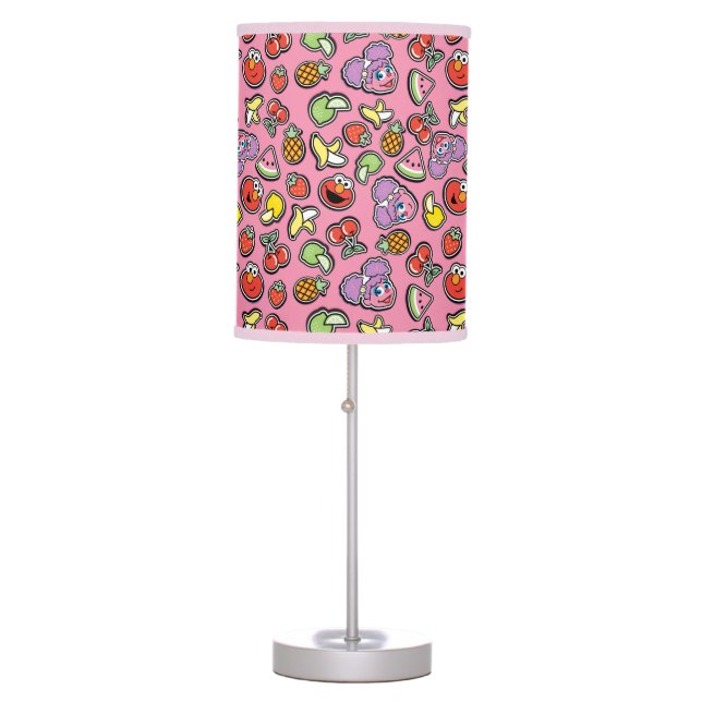 Fruity Sticker Elmo & Abby Cadabby Pattern Table Lamp (Front)