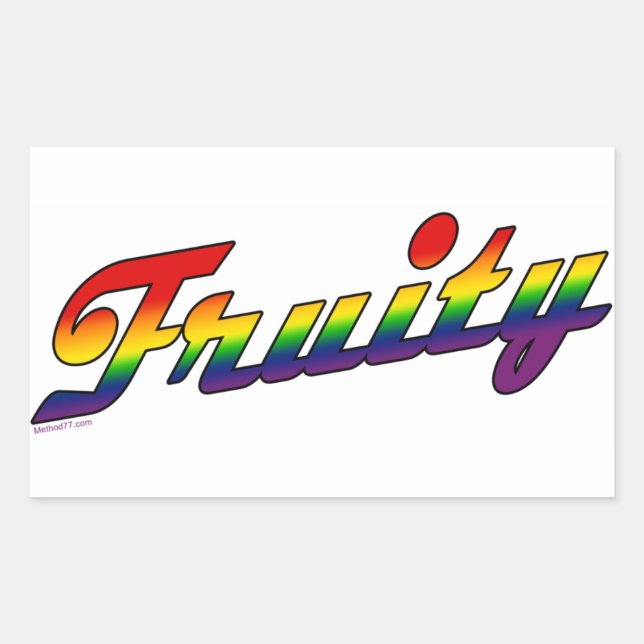 Fruity Stickes Rectangular Sticker (Front)