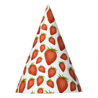 Fruity strawberries party hat