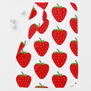 Fruity Strawberry Baby Blanket