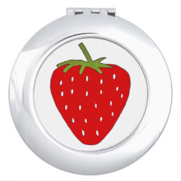 Fruity strawberry compact mirror