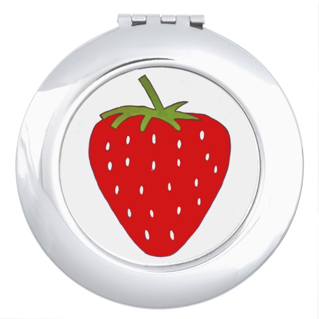 Fruity strawberry compact mirror (Front)