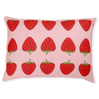 Fruity strawberry pet bed
