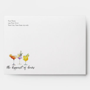 Fruity Summer Drinks Return Address Envelope
