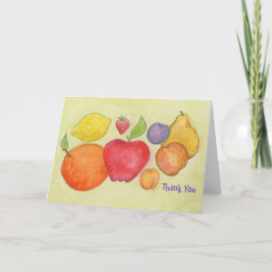 Fruity thank you card