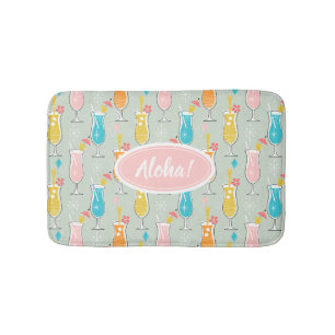 Fruity Tiki Beverages Bath Mat