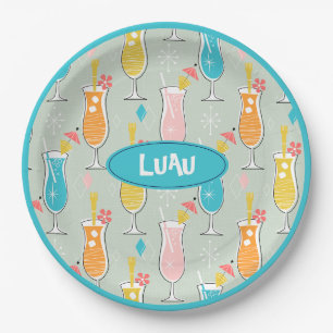 Fruity Tiki Beverages Paper Plates