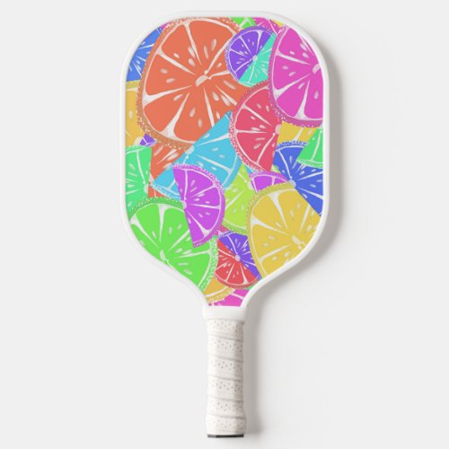 Fruity Tutti Colorful Fruit Slices Pickleball Paddle