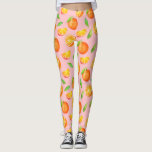 Fruity Watercolor Oranges Pattern Leggings<br><div class="desc">This is a pattern of oranges from different angles. The oranges were colored in watercolor.</div>