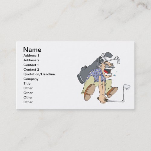 Frustrated Golfer Business Card