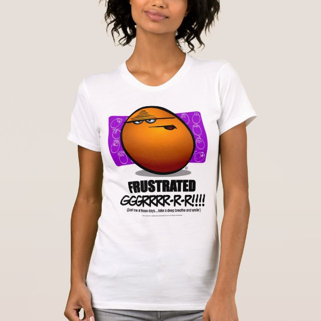FRUSTRATED - Orange T-Shirt (Front)