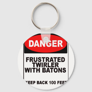 Frustrated Twirler Keychain