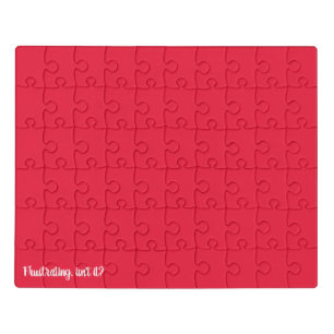 Frustrating Isn't It? Hard Pink Jigsaw Puzzle