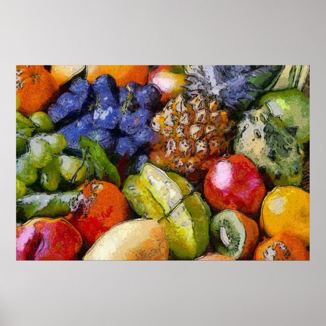 FRUTAS DIVERSAS VARIOUS FRUITS VERSCHIEDENE FRÜCHT POSTER (Front)