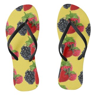frutas flip flops