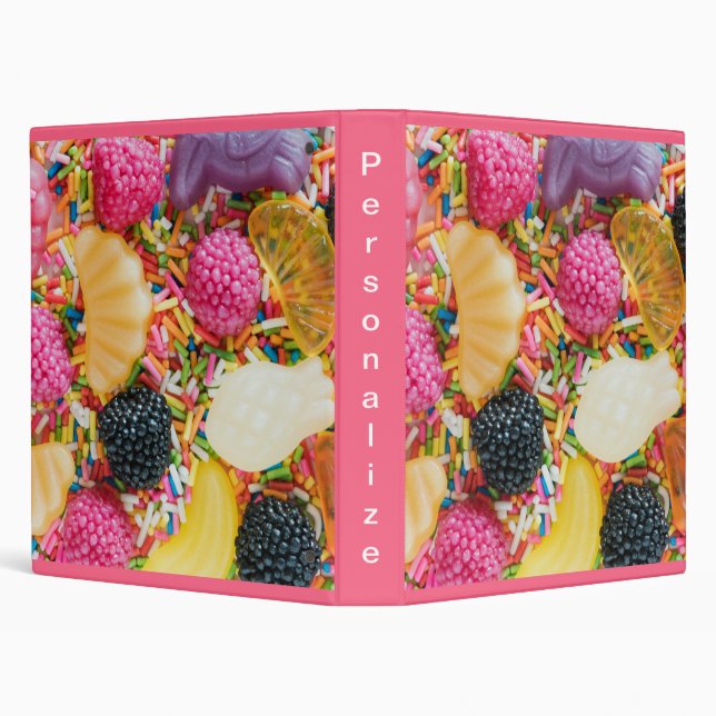 Frutti tutti candy candy fruit colorful 1" binder (Background)