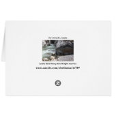 Fry Creek, BC, Canada Card (Back Horizontal)