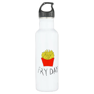 Fry day stainless steel water bottle