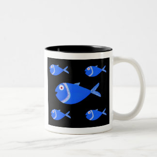Fry Fish Two-Tone Coffee Mug
