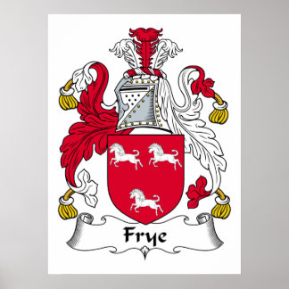 Frye Family Crest Poster